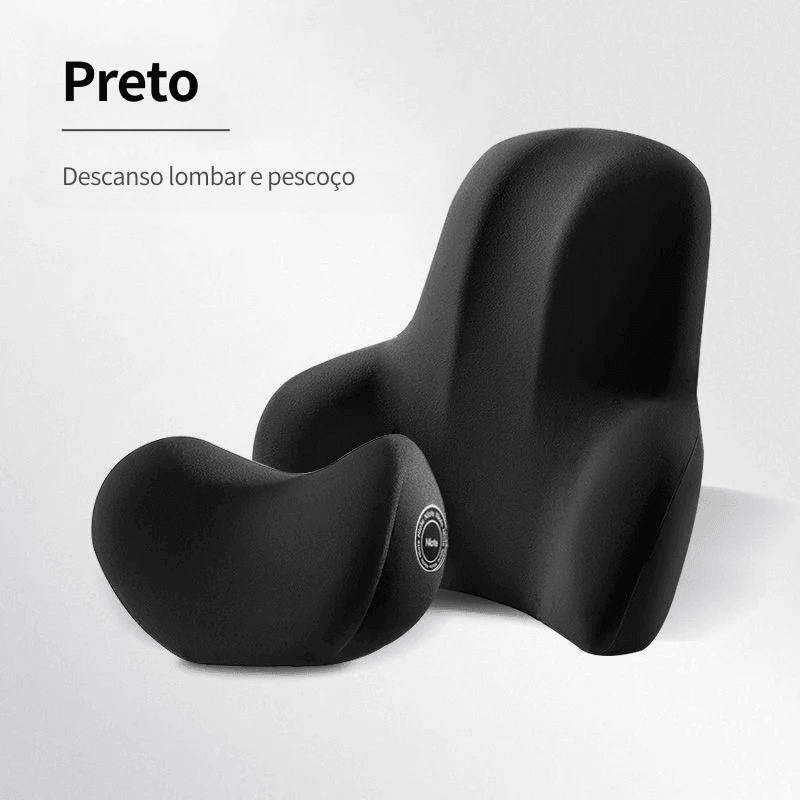 Sofisticadas almofadas Lombar e de Pescoço