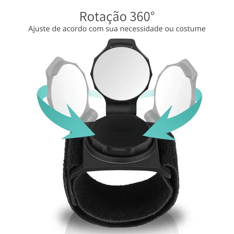 Espelho Retrovisor de Pulso – Segurança Máxima no Ciclismo 🚴‍♂️🔍
