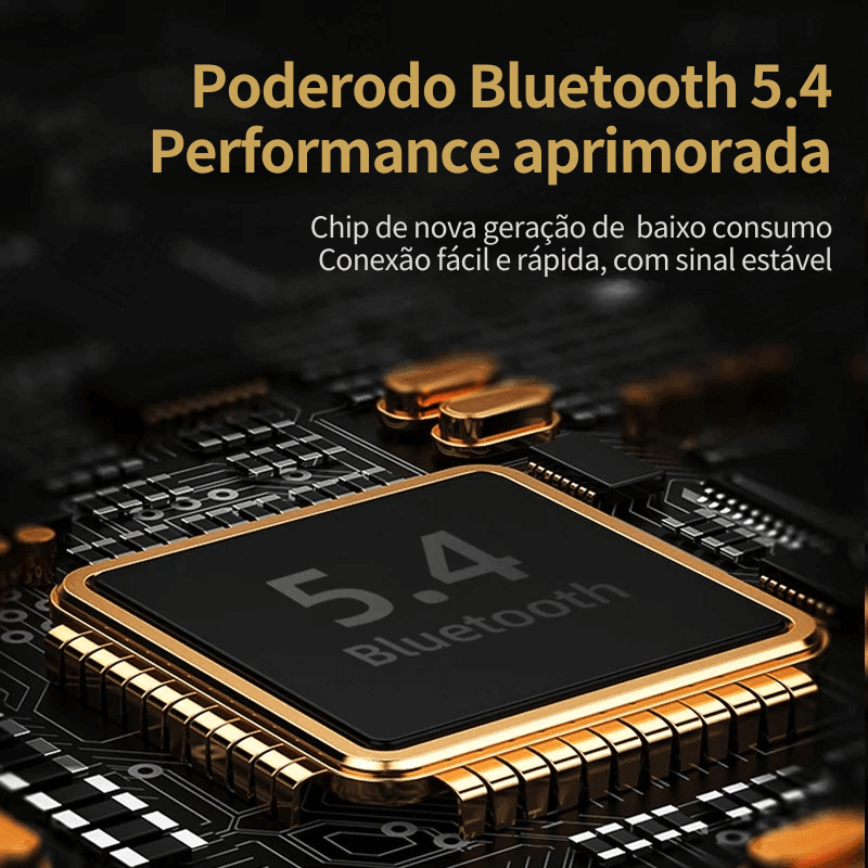 Fone bluetooth 5.4 esportivo alta qualidade - não cai dos ouvidos !!