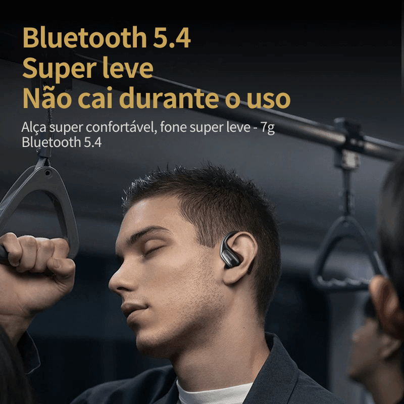 Fone bluetooth 5.4 esportivo alta qualidade - não cai dos ouvidos !!