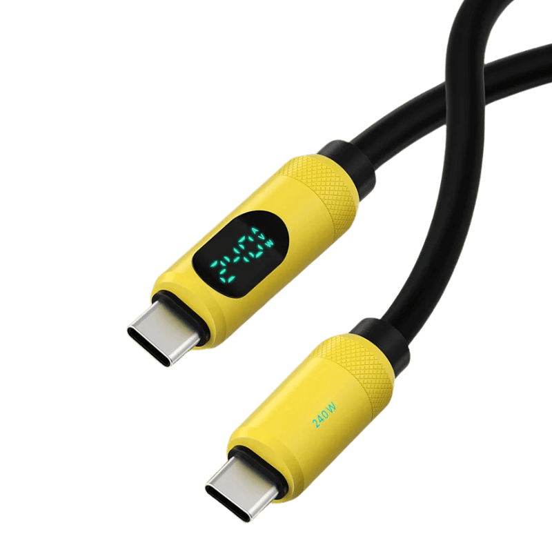 Cabo USB-C com Display LED
