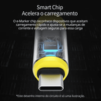 Cabo USB-C com Display LED