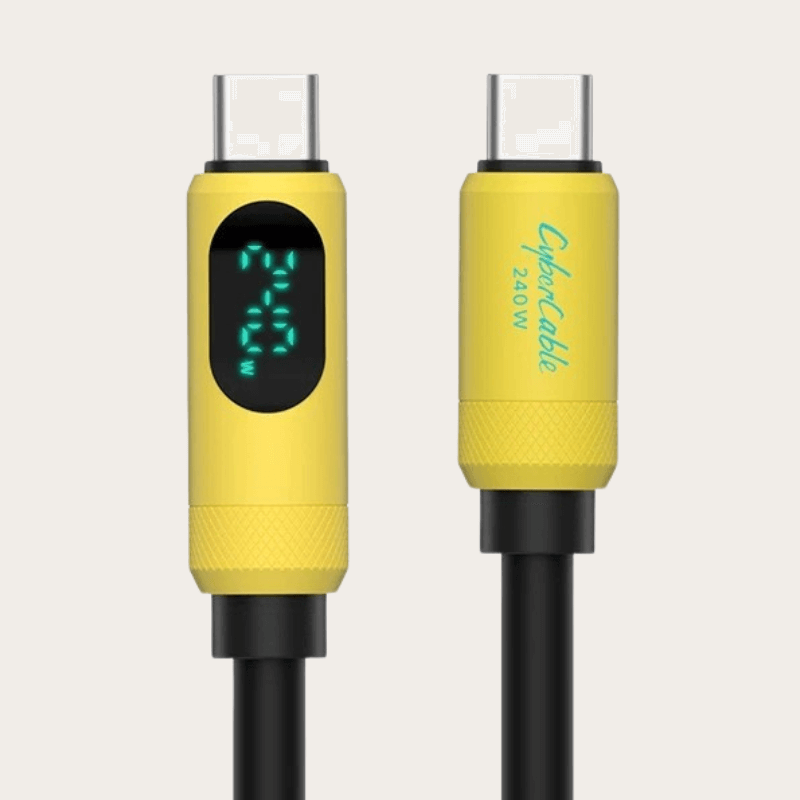 Cabo USB-C com Display LED