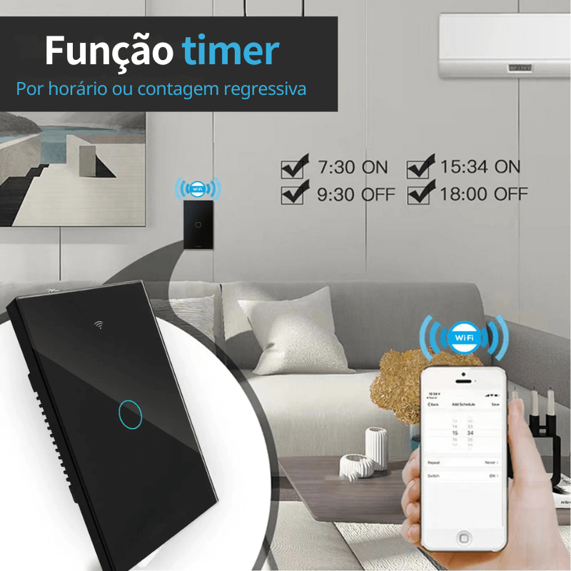 1 Interruptor Wi-Fi – Controle Inteligente para sua Casa