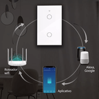 Interruptor duplo Wi-Fi  – Controle Inteligente para sua Casa