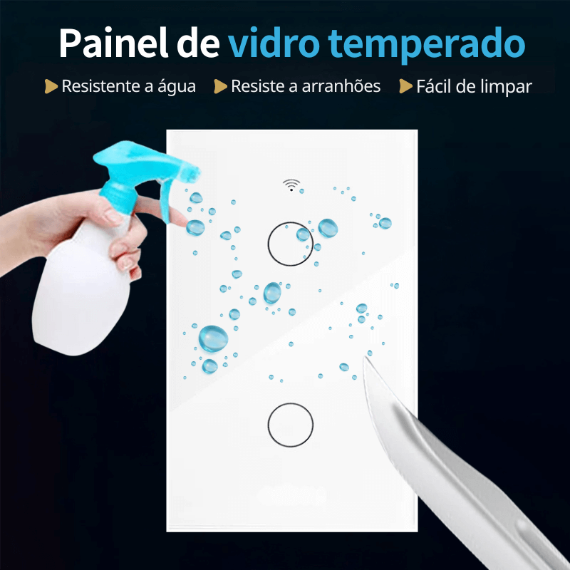 Interruptor duplo Wi-Fi  – Controle Inteligente para sua Casa