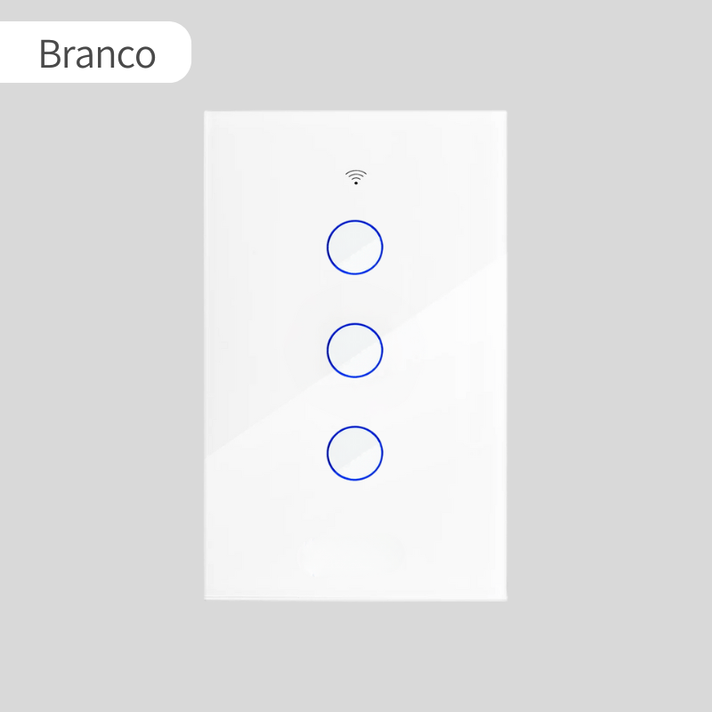 Interruptor triplo Wi-Fi – Controle Inteligente para sua Casa