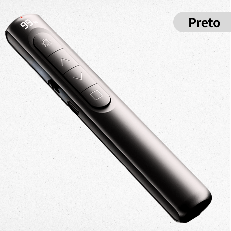 Apresentador Sem Fio com Laser Pointer e Display Digital – Design Inovador