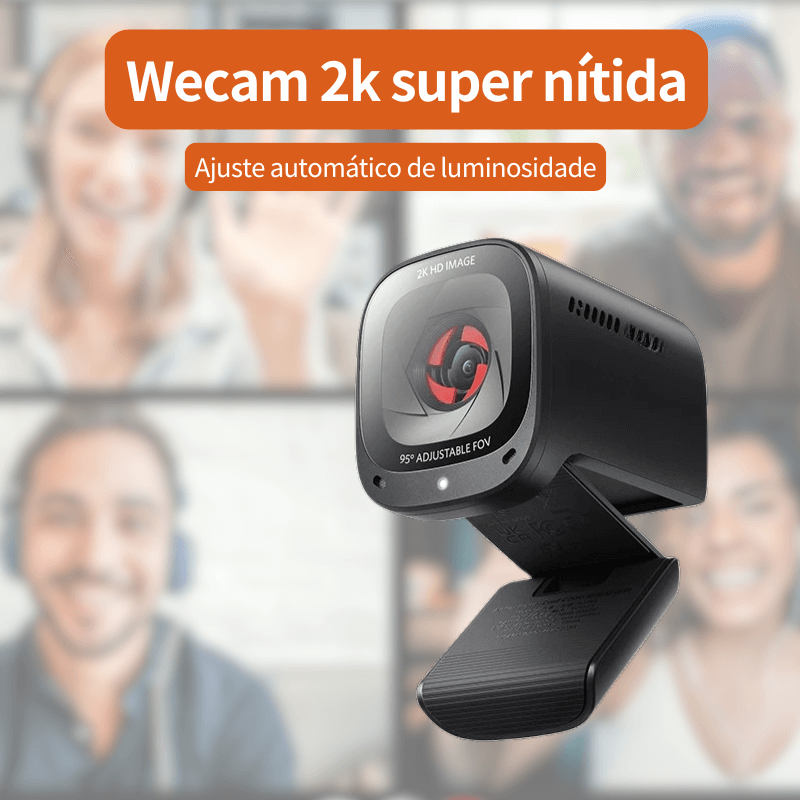 Webcam resolução 2K stereo - sensor de iluminação - Altíssima qualidade