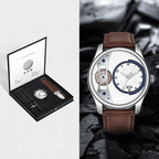 GEAR FACE - Relógio estilo skeleton com duas pulseiras