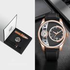 GEAR FACE - Relógio estilo skeleton com duas pulseiras