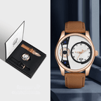 GEAR FACE - Relógio estilo skeleton com duas pulseiras