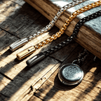 FROSTWRAP – Pulseira aço inox estilo metal oxidado
