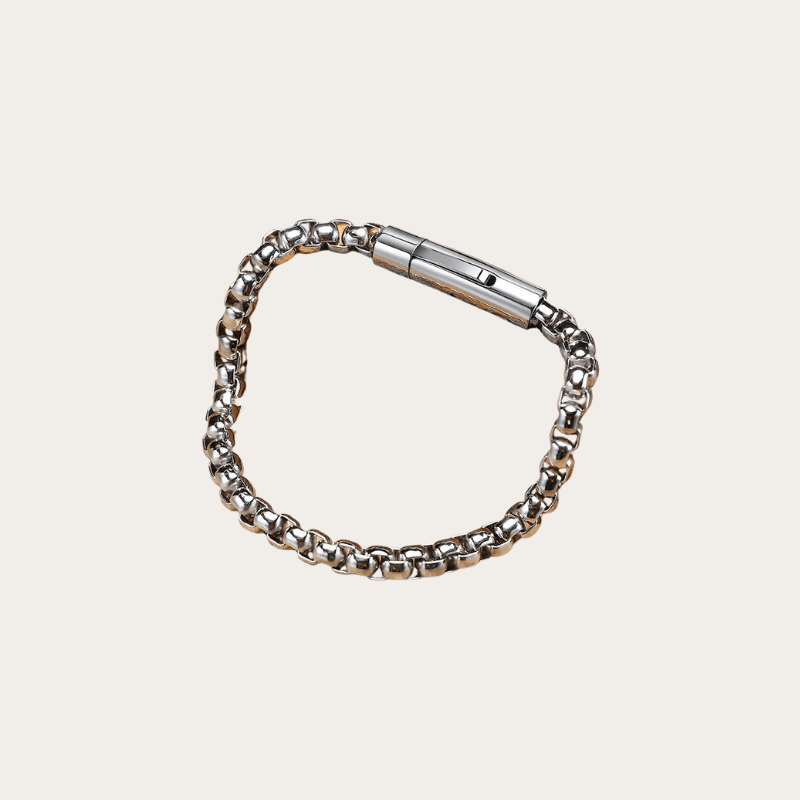 FROSTWRAP – Pulseira aço inox estilo metal oxidado