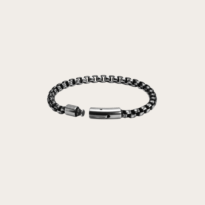 FROSTWRAP – Pulseira aço inox estilo metal oxidado