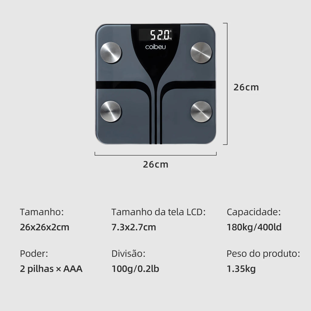 Balança bio impedância - 17 medições