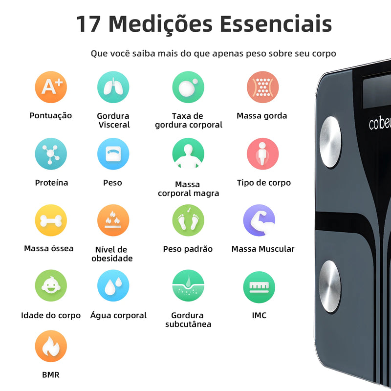 Balança bio impedância - 17 medições