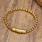 FROSTWRAP – Pulseira aço inox estilo metal oxidado