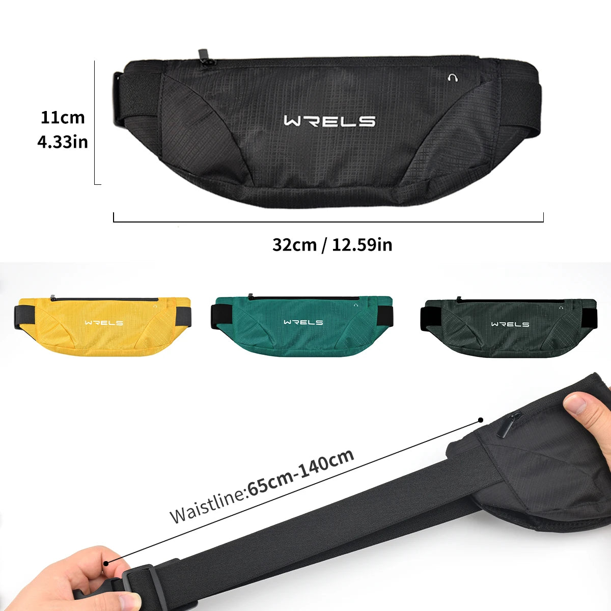 Running belt 2 compartimentos - fina e forte
