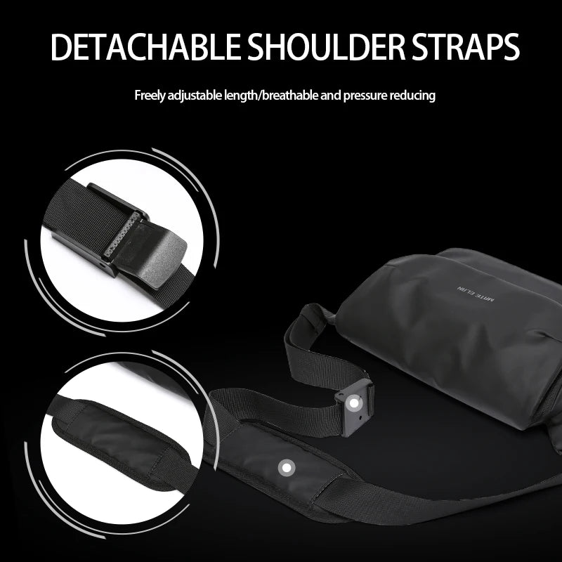 Crossbody Bag Impermeável 2 tamanhos - design contemporâneo