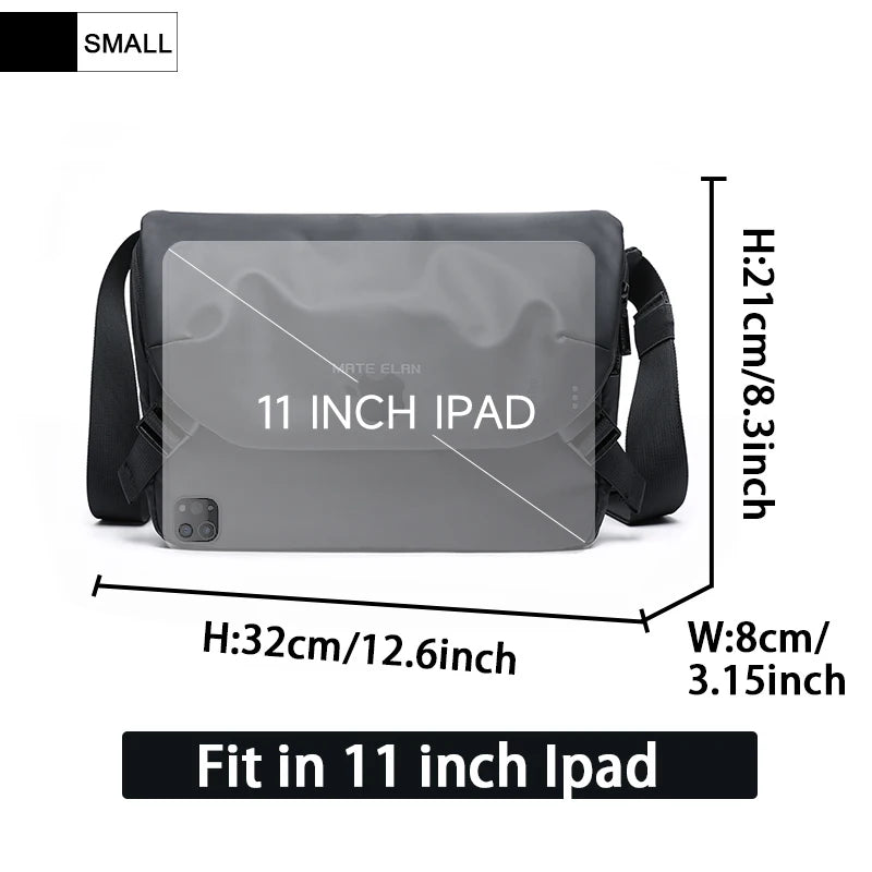 Crossbody Bag Impermeável 2 tamanhos - design contemporâneo