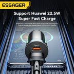 Carregador veicular 30W USB/USB-c com proteção bateria