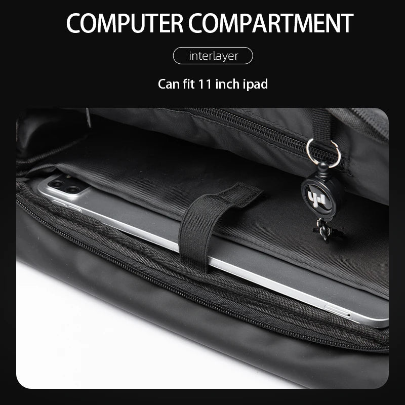 Crossbody Bag Impermeável 2 tamanhos - design contemporâneo