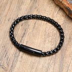 FROSTWRAP – Pulseira aço inox estilo metal oxidado