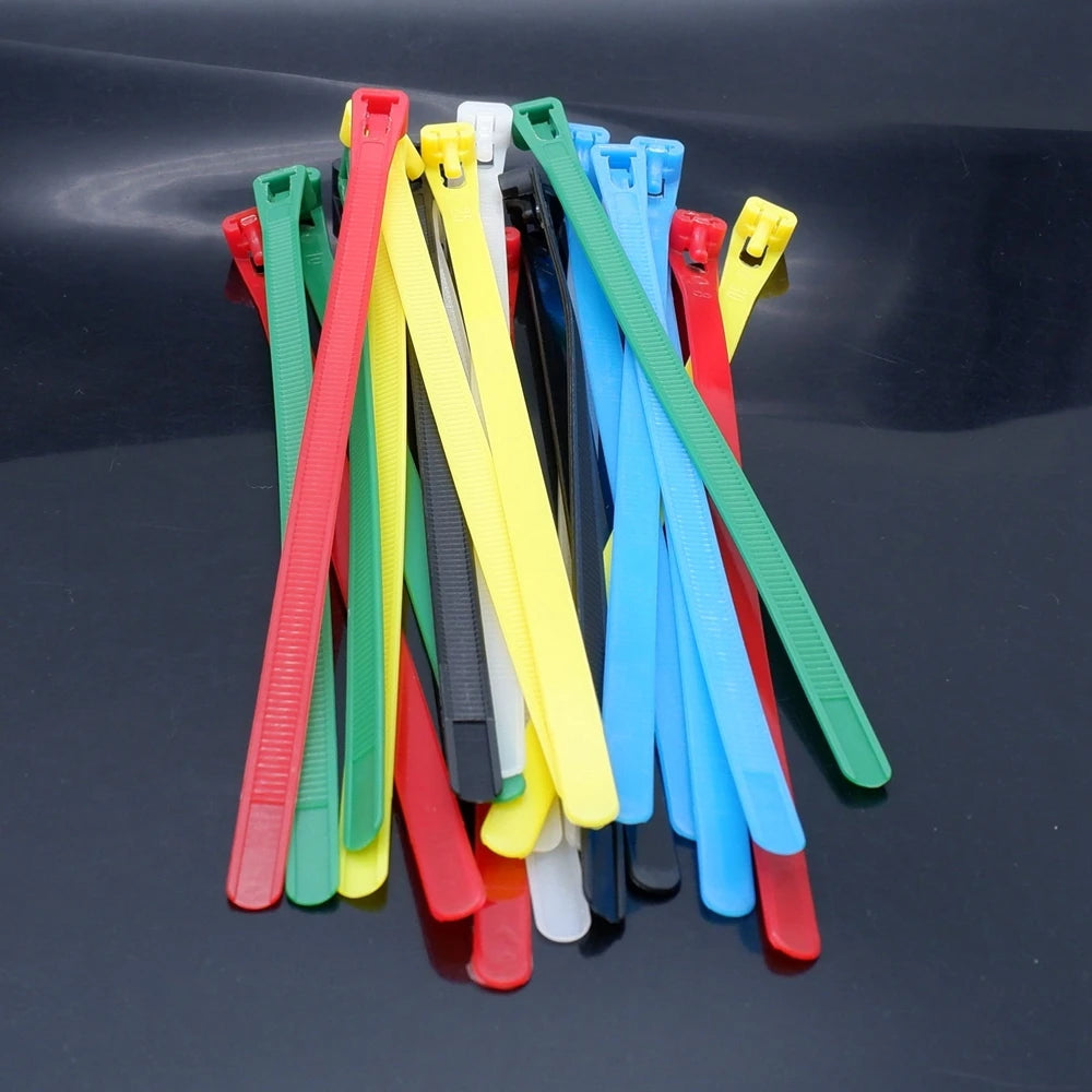Braçadeiras coloridas reajustáveis e reutilizáveis – Use e Reuse