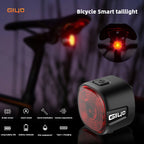 Lanterna bike traseira - sensor de freio inteligente