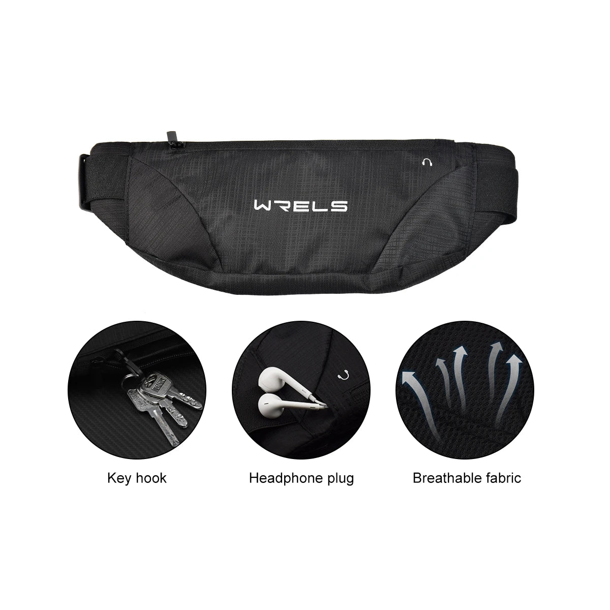 Running belt 2 compartimentos - fina e forte