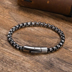 FROSTWRAP – Pulseira aço inox estilo metal oxidado