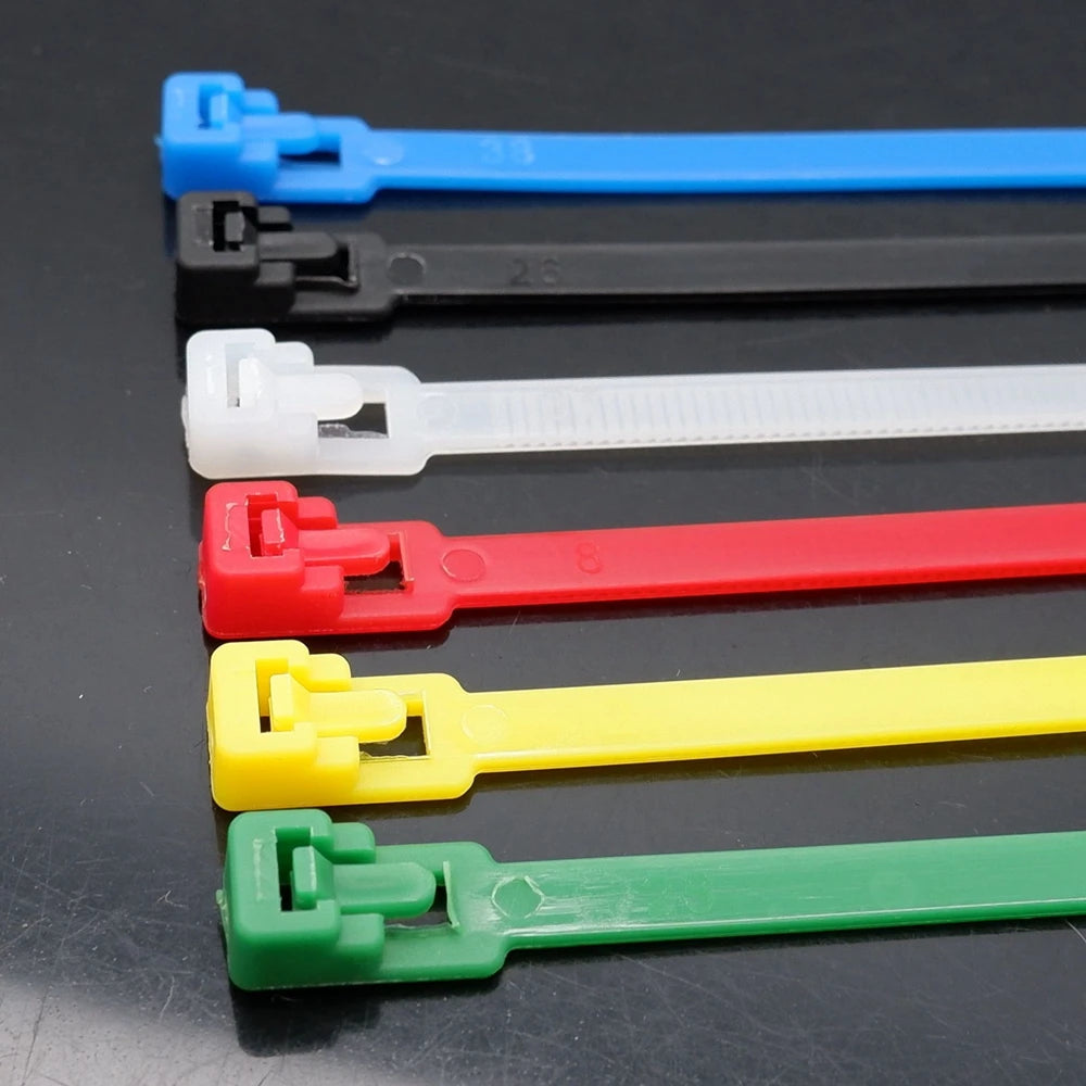 Braçadeiras coloridas reajustáveis e reutilizáveis – Use e Reuse