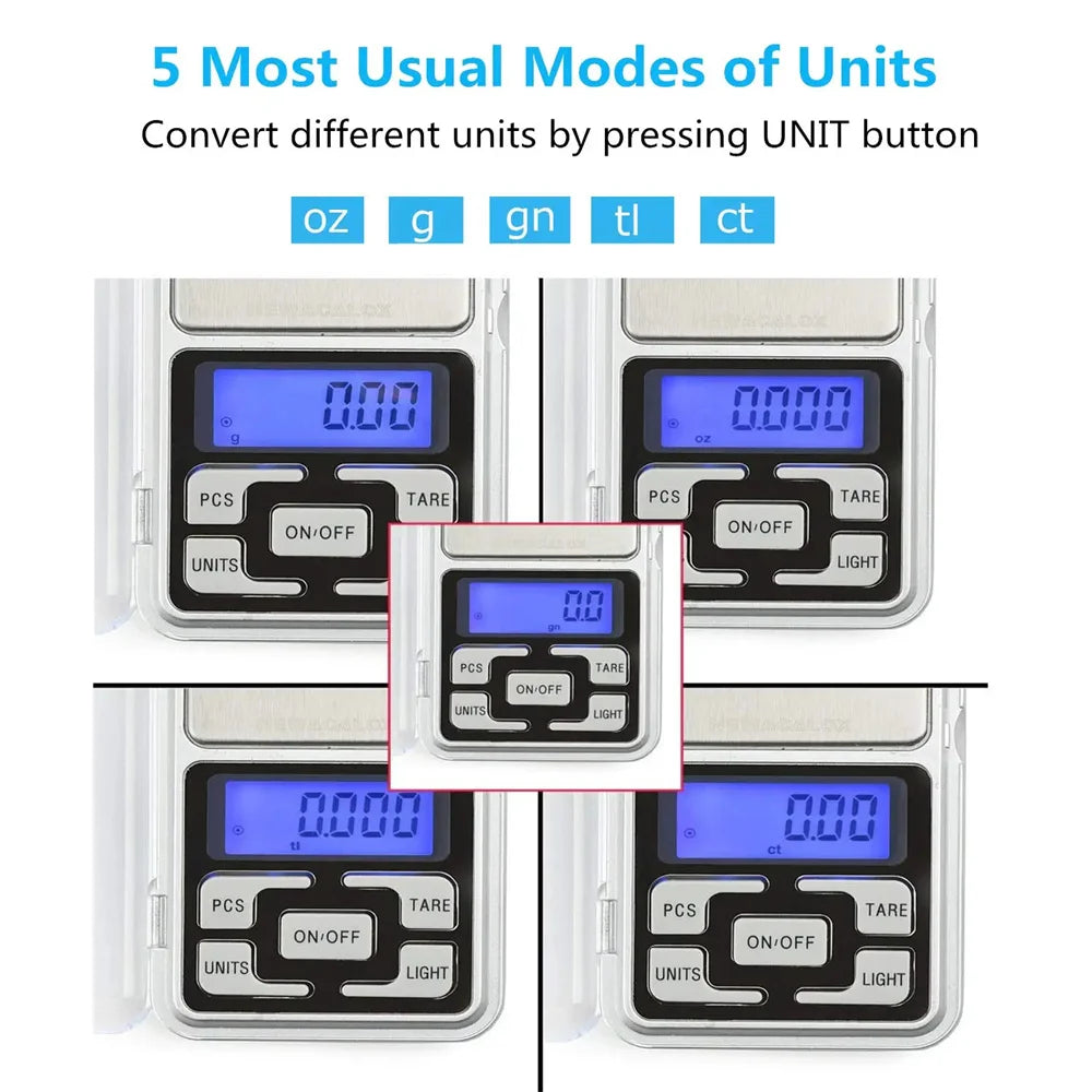 Mini balança digital de bolso - até 500g